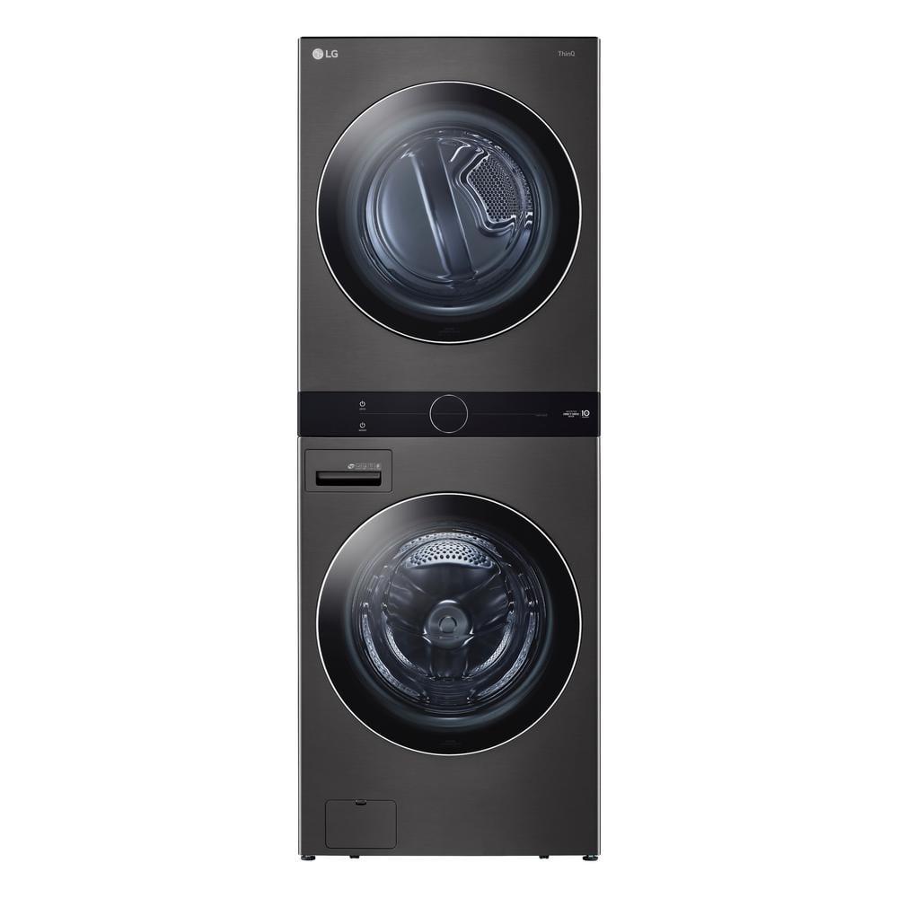 LG Single Unit Front Load WashTower with Center Control 4.5 cu. ft. Washer and 7.4 cu. ft. Gas Dryer