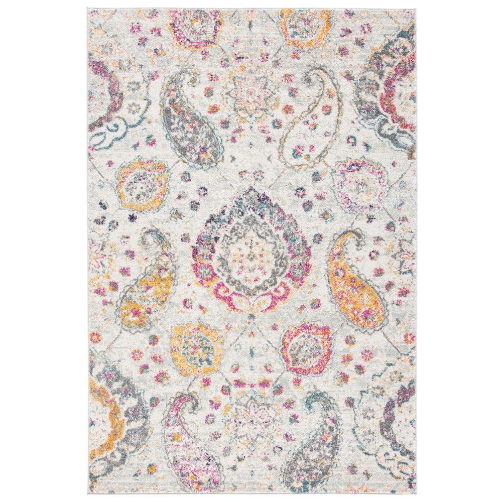 Madison MAD600 Power Loomed Indoor Accent Rug - Grey/Gold - 3'x5' - Safavieh