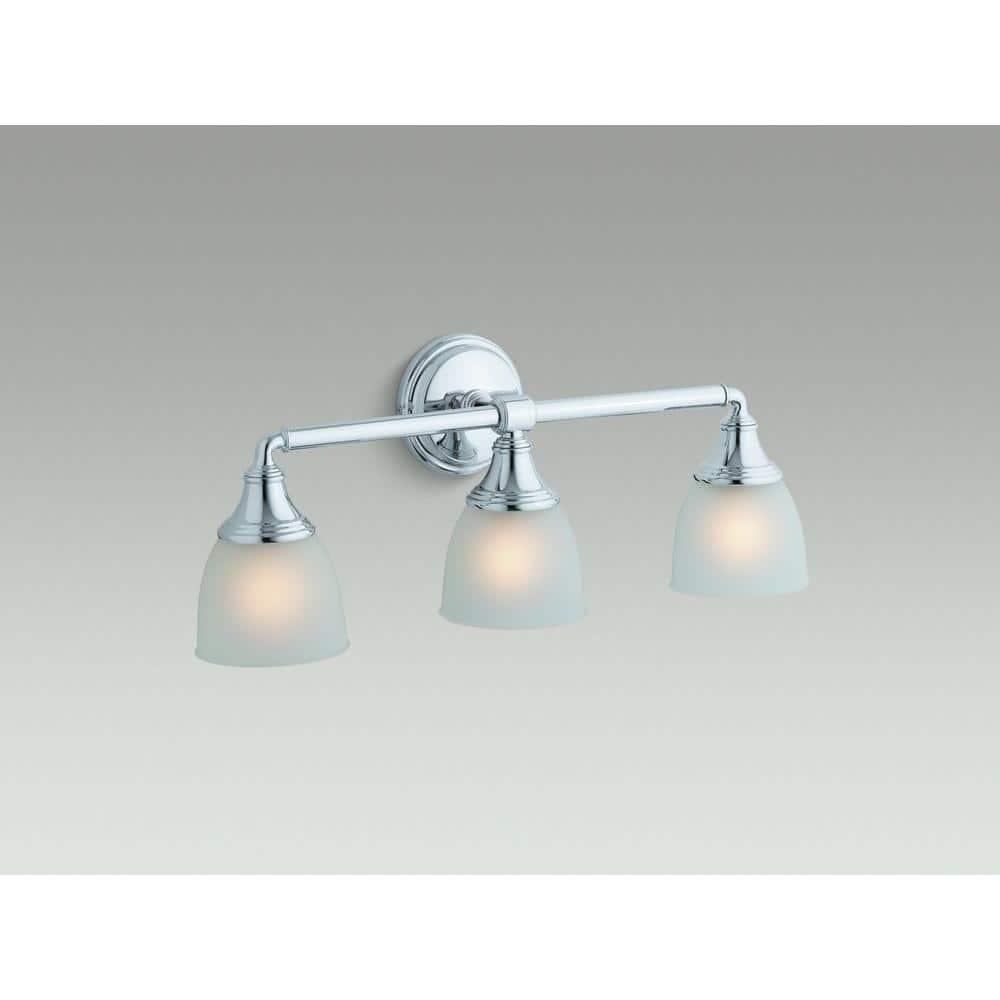Devonshire 3 Light Indoor Bathroom Vanity Light Fixture, Position Facing Up or Down, UL Listed