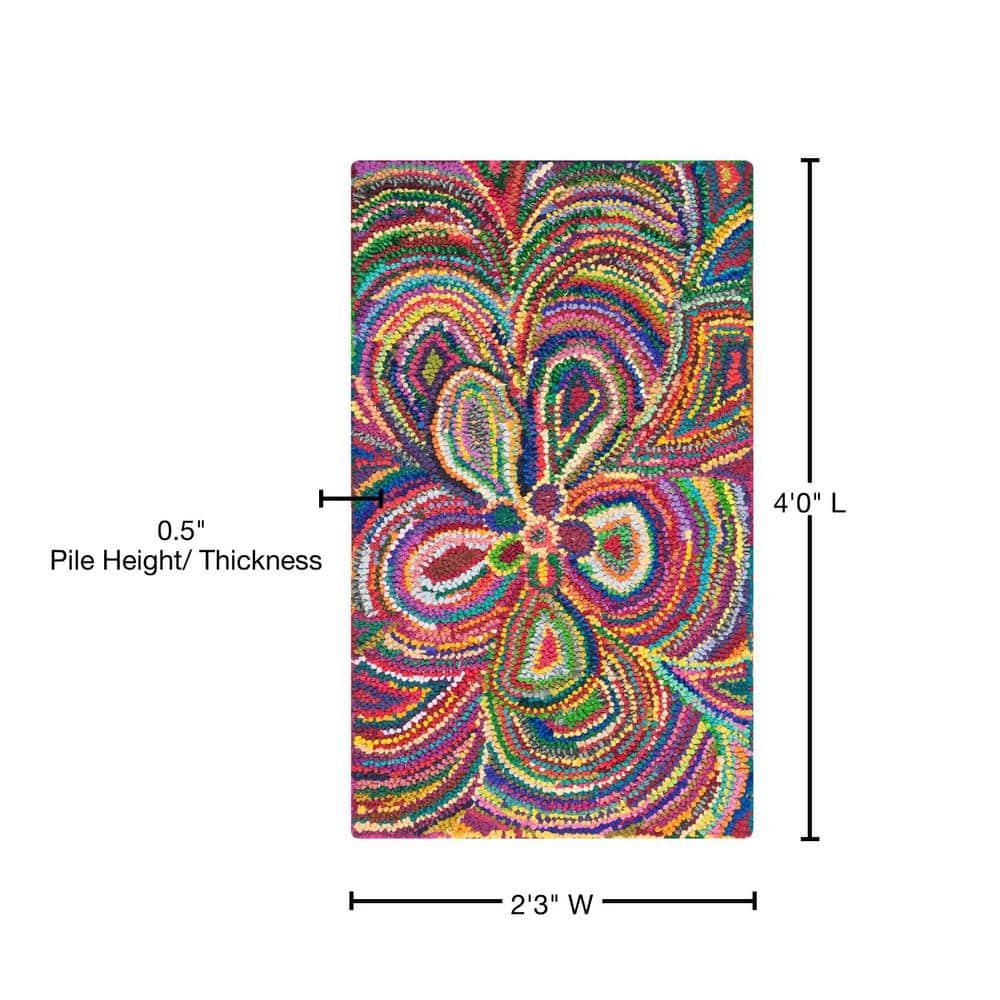Nantucket NAN445 Hand Tufted Accent Rug - Multi - 2'3"x4' - Safavieh.