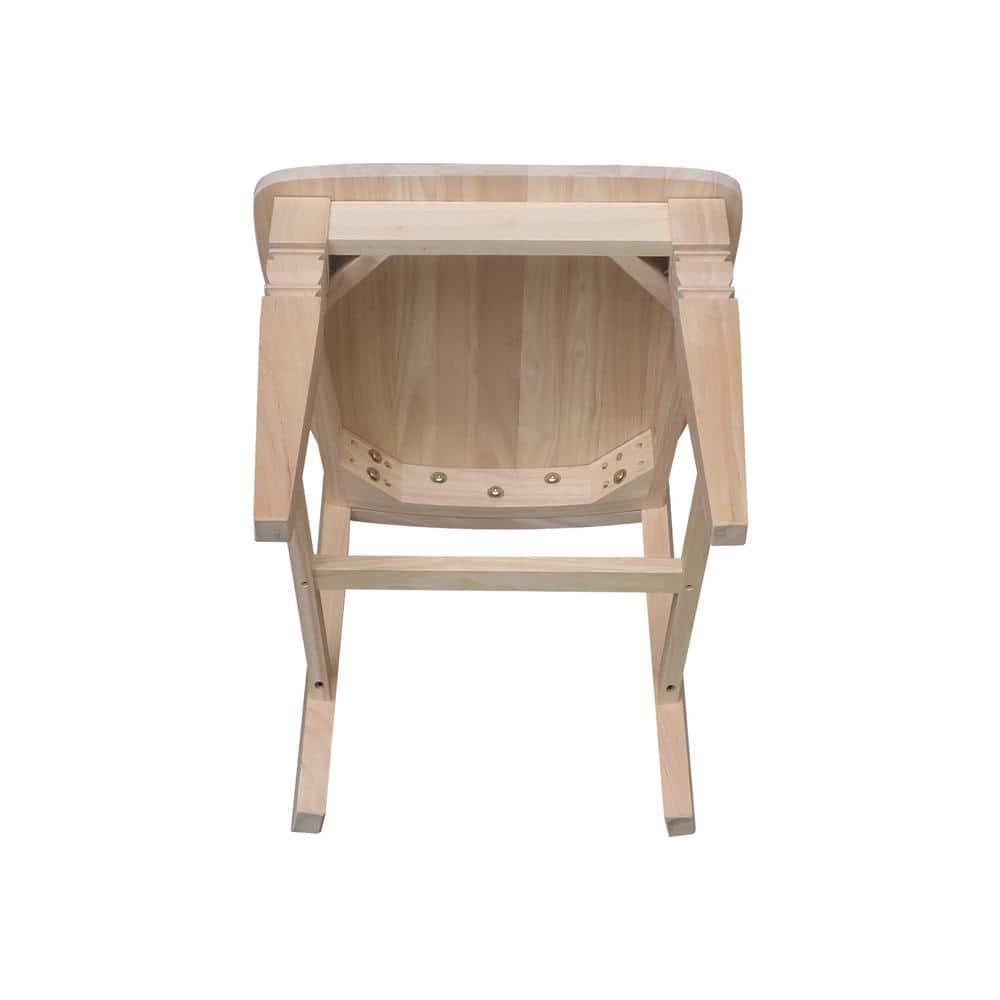 Set of Two Java Chairs with Solid Wood Seats