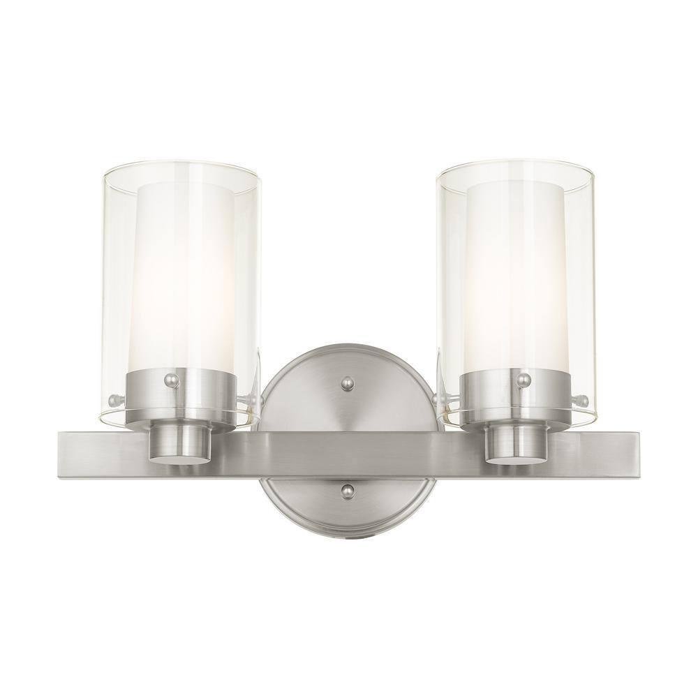 Livex Lighting Manhattan 2 - Light Vanity in  Brushed Nickel