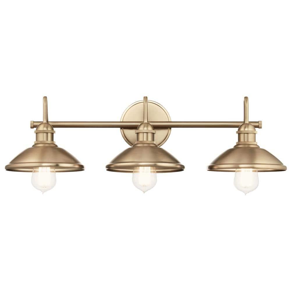 Kichler Lighting Clyde 3 - Light Vanity in  Champagne Bronze