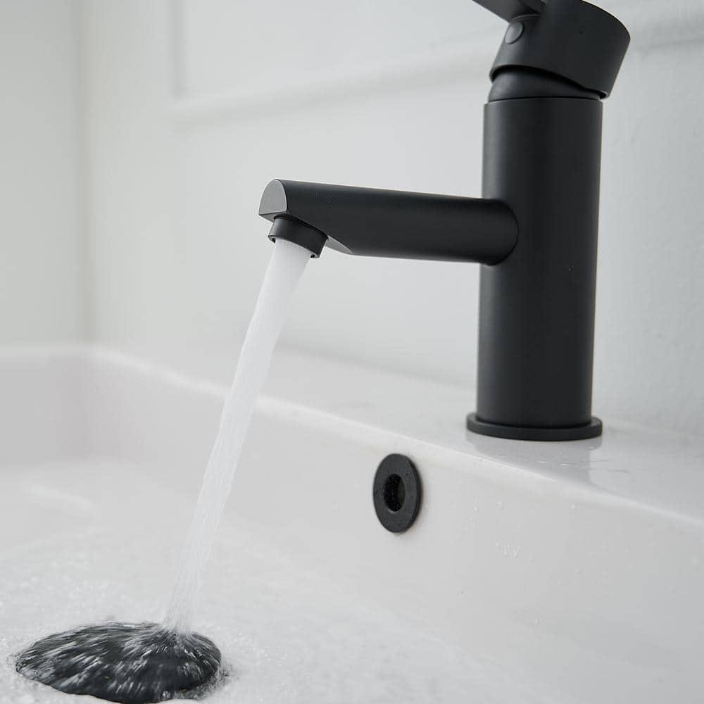 VIBRANTBATH A-96054-Black Single-Hole Single-handle Bathroom Faucet