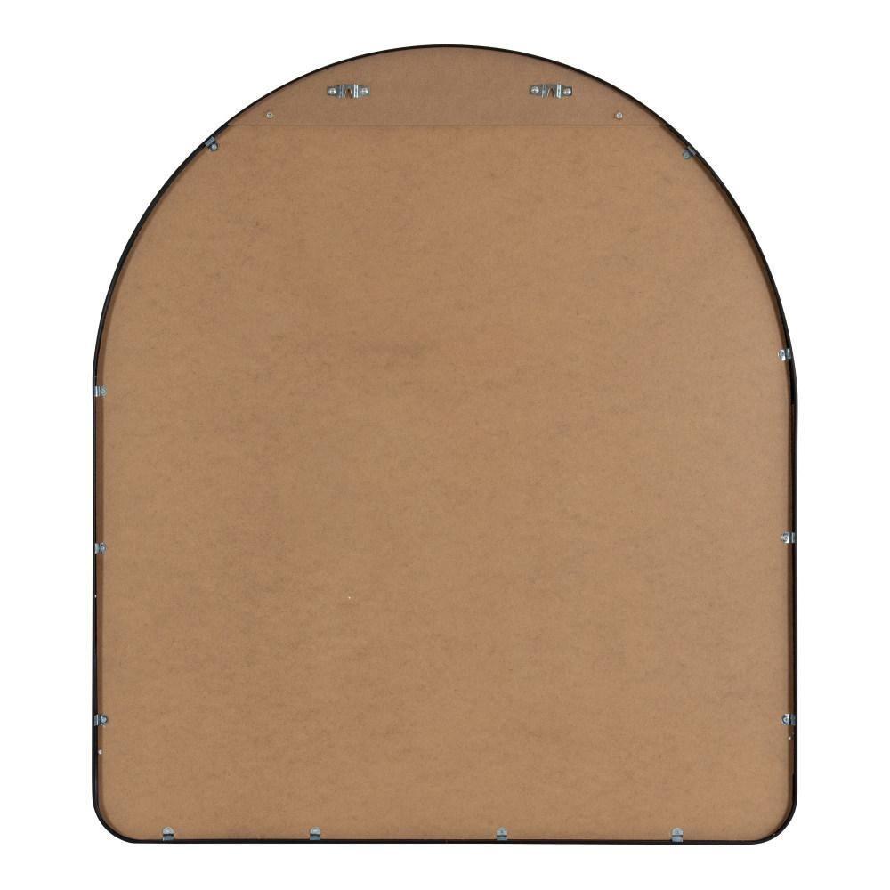 Kate and Laurel Zayda Metal Arch Mirror, 32x36, Black