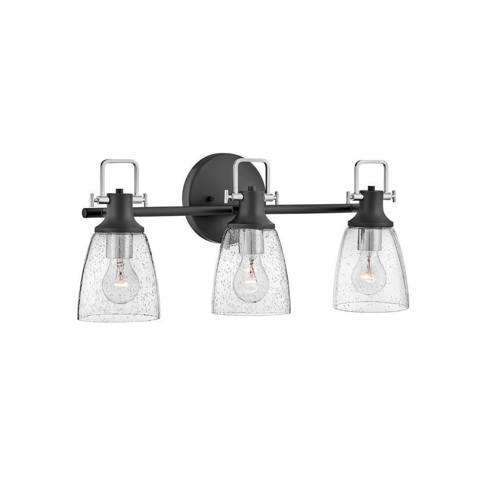 Easton 3-Light Dimmable Black Vanity light