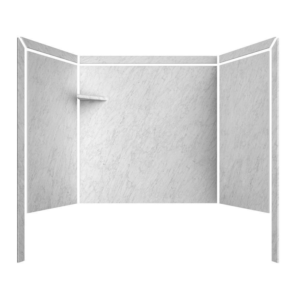 FlexStone Elite 60"W x 32"D x 60"H Alcove Bathtub Surround