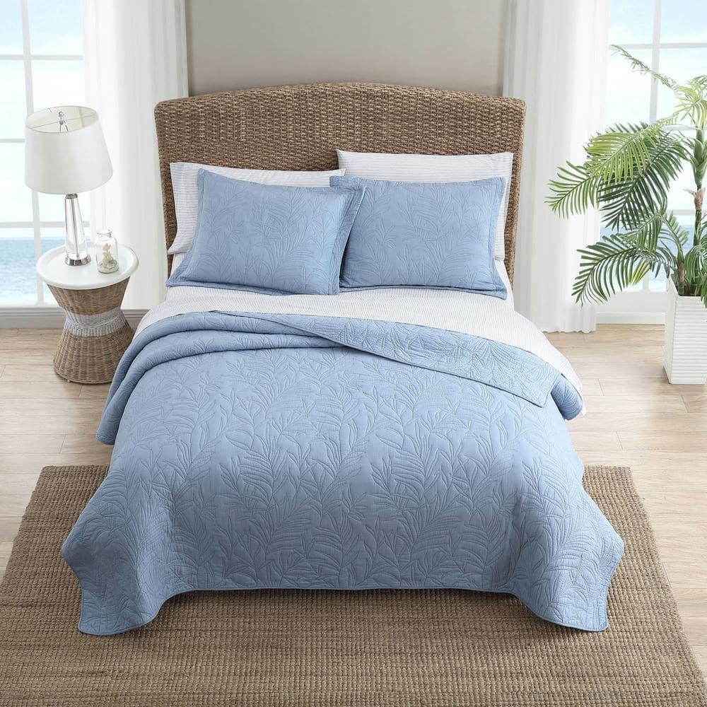 Tommy Bahama Home Tommy Bahama Solid Costa Sera Stitch Cotton Reversible Quilt