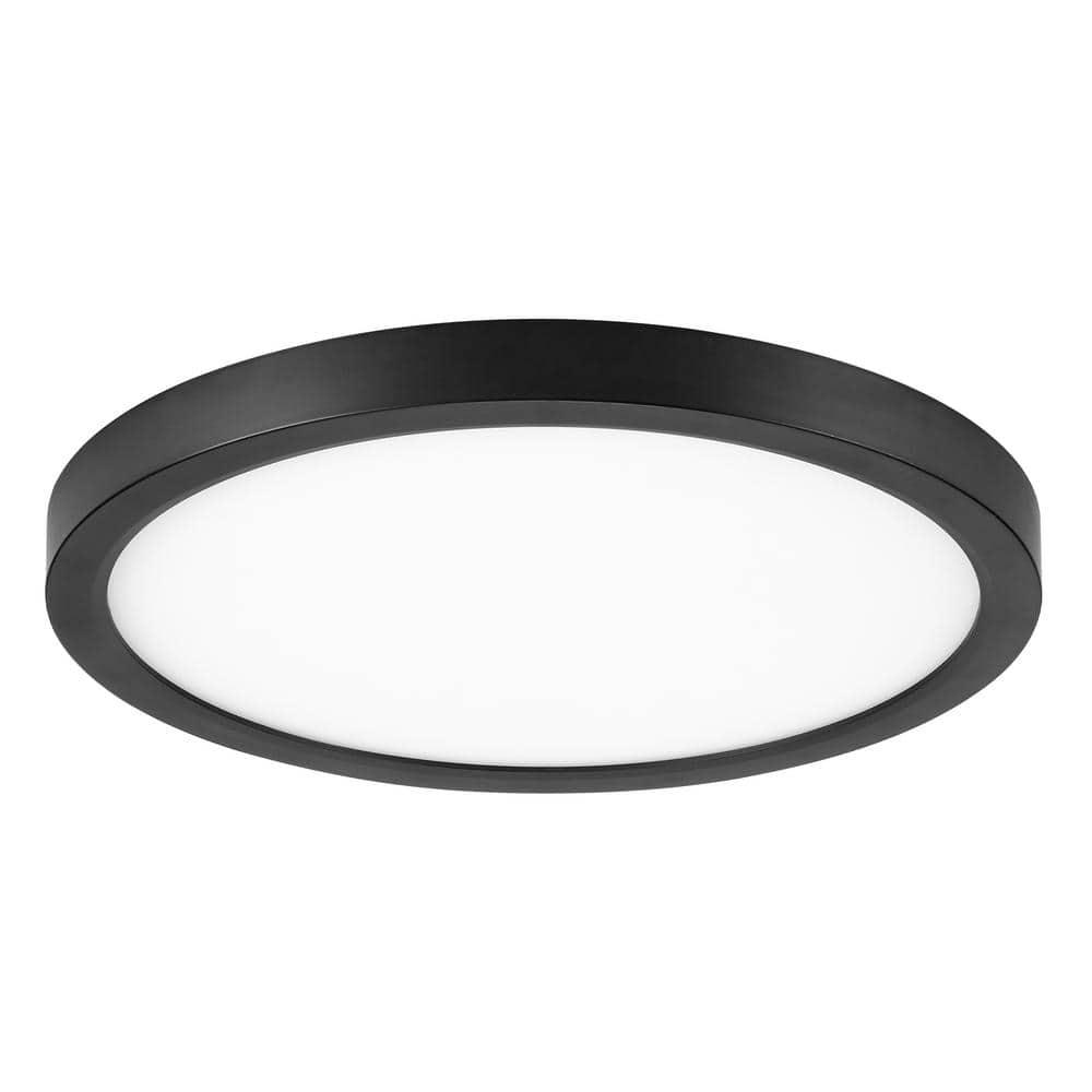 Maxxima 12 in. LED Flush Mount Ceiling Light, 5 CCT Round Panel Light