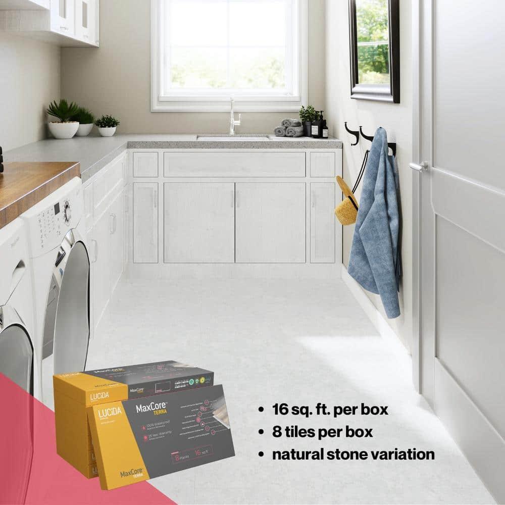 MaxCore Terra 22mil x 12" W x 24" L Click Lock Vinyl Tile Flooring