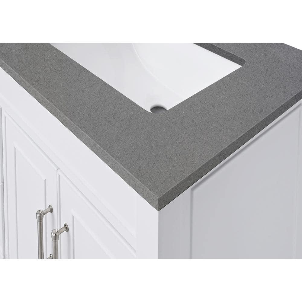 37'' Quartz Single Bathroom Vanity Top with Sink