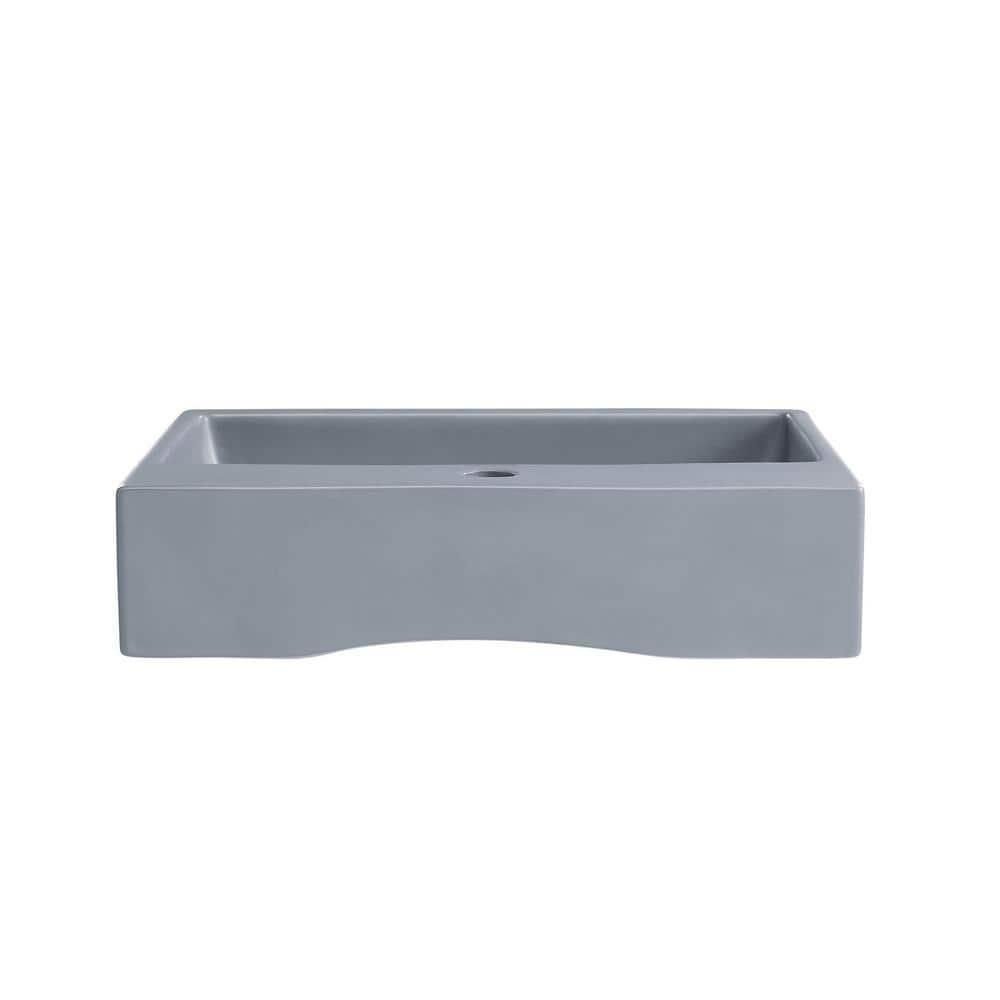 Claire 20 Rectangle Ceramic Vessel Sink