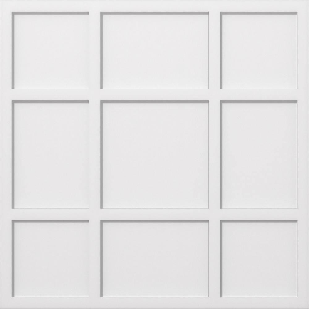 36"OD x 12 1/2"C x 1"P Rubik Architectural Grade PVC Contemporary Ceiling Medallion