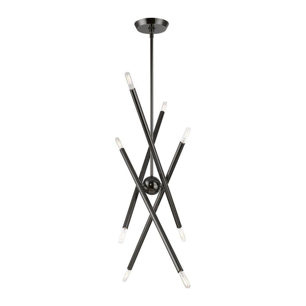 Livex Lighting Soho 8 - Light Chandelier in  Black Chrome