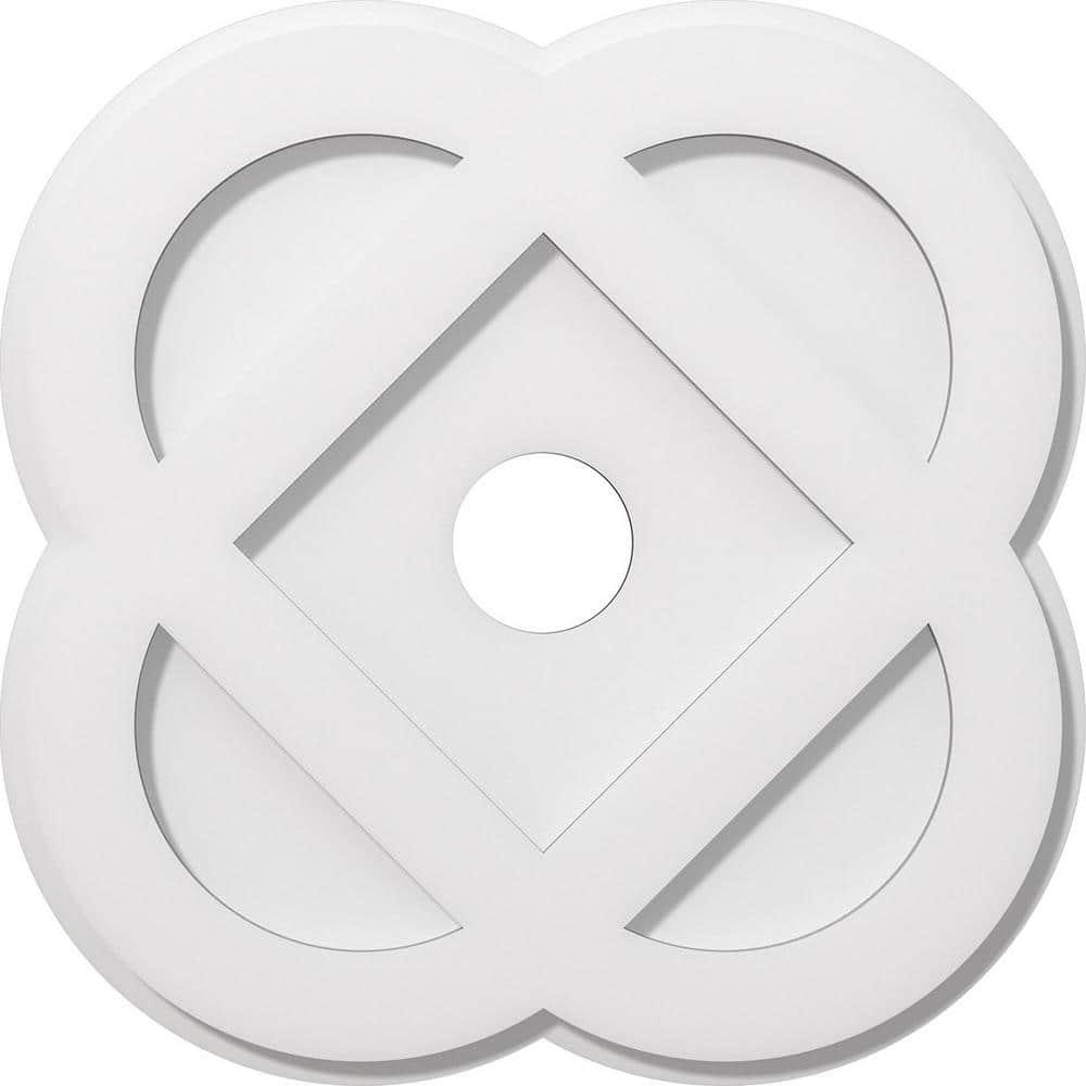 18"OD x 3"ID x 7"C x 1"P Charlotte Architectural Grade PVC Contemporary Ceiling Medallion