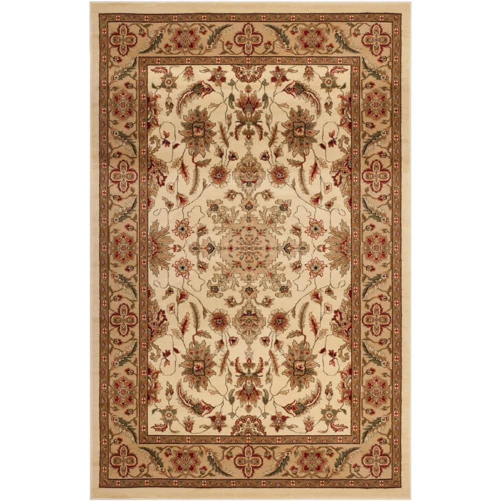 Lyndhurst LNH212 Power Loomed Area Rug - Ivory/Ivory - 6'x9' - Safavieh