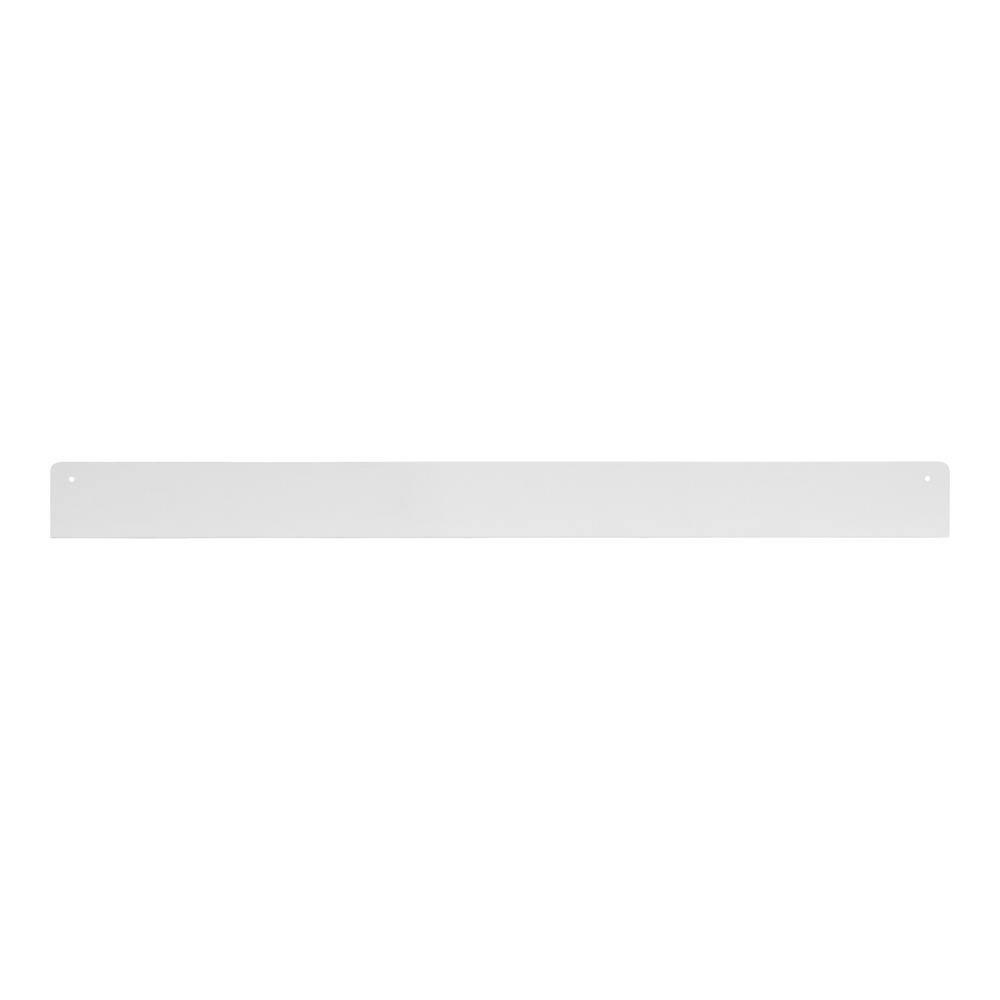 Kate & Laurel All Things Decor 36" x 5" Mezzo Modern Metal Ledge Shelf White: Wall Mounted, Includes Hardware