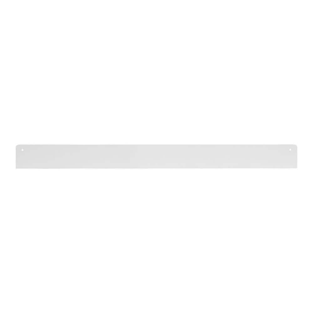 Kate & Laurel All Things Decor 36" x 5" Mezzo Modern Metal Ledge Shelf White: Wall Mounted, Includes Hardware