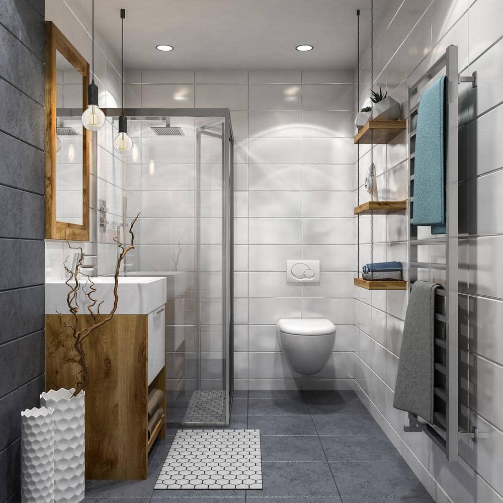 Feit Electric Enhance LED 4" White Trim 7.2W (50W Eq) Retrofit Kit Recessed Light, 5,000K Daylight