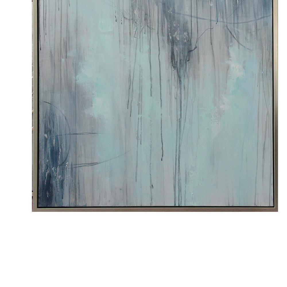 Bethel International Art Painting Blue & White Canvas
