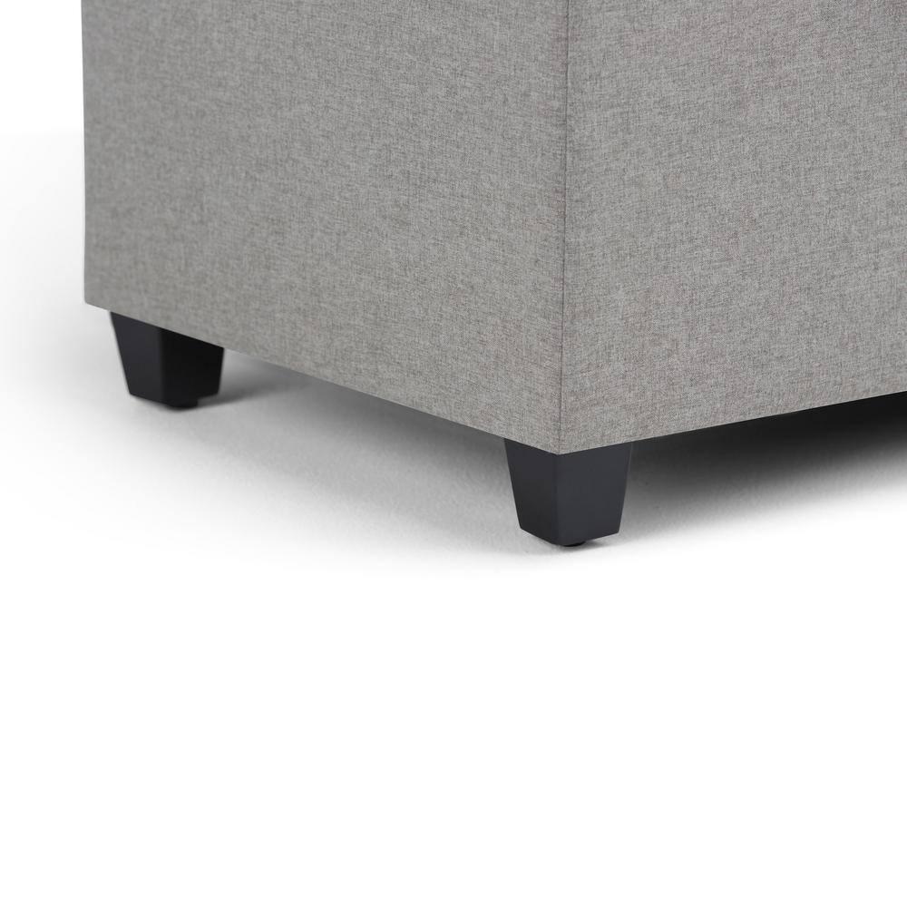 Simpli Home Sienna 33"W Upholstered Storage Ottoman Bench with Lift-Up Tufted Top