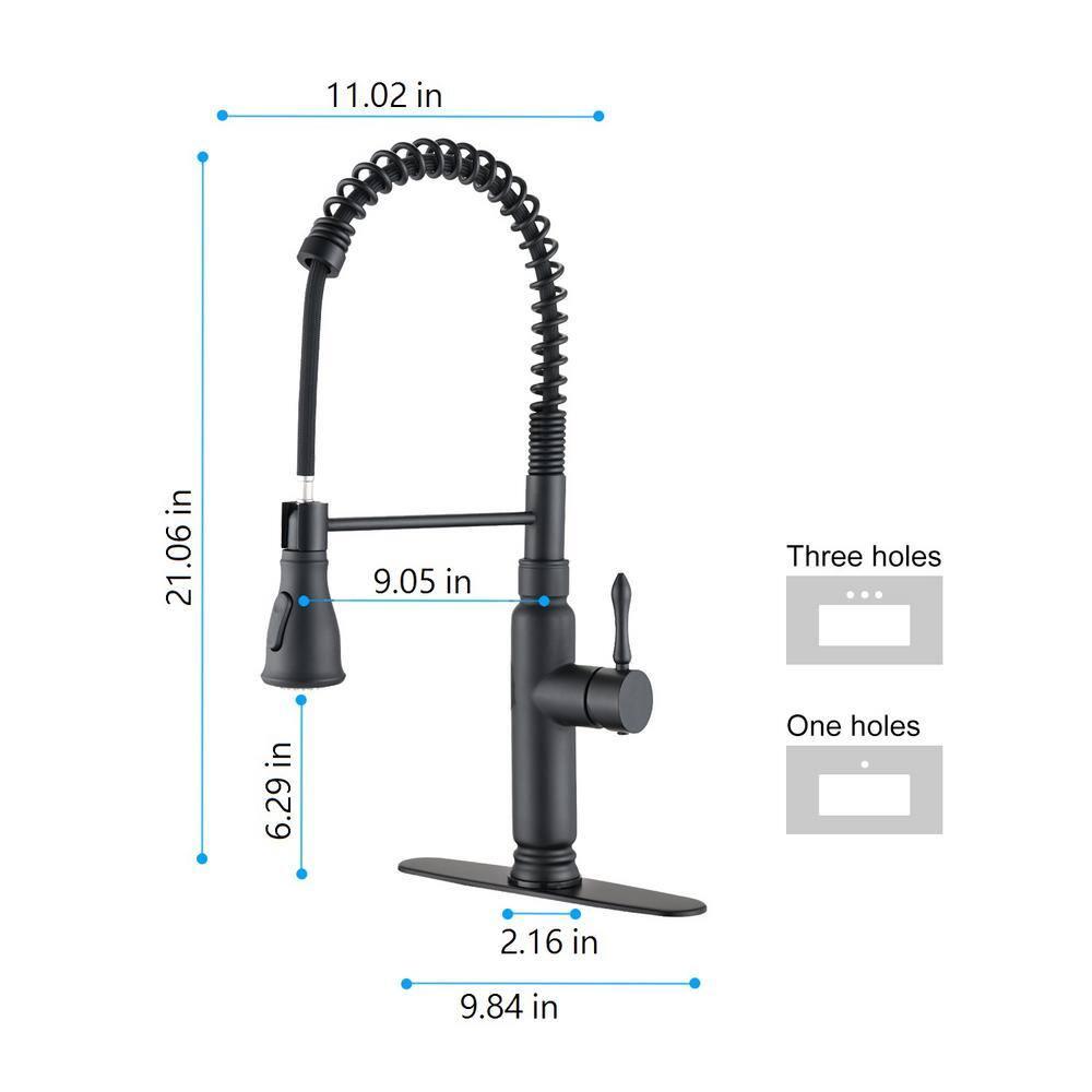 Touch Kitchen Faucet With Pull Down Sprayer Matte Black Stainless Steel