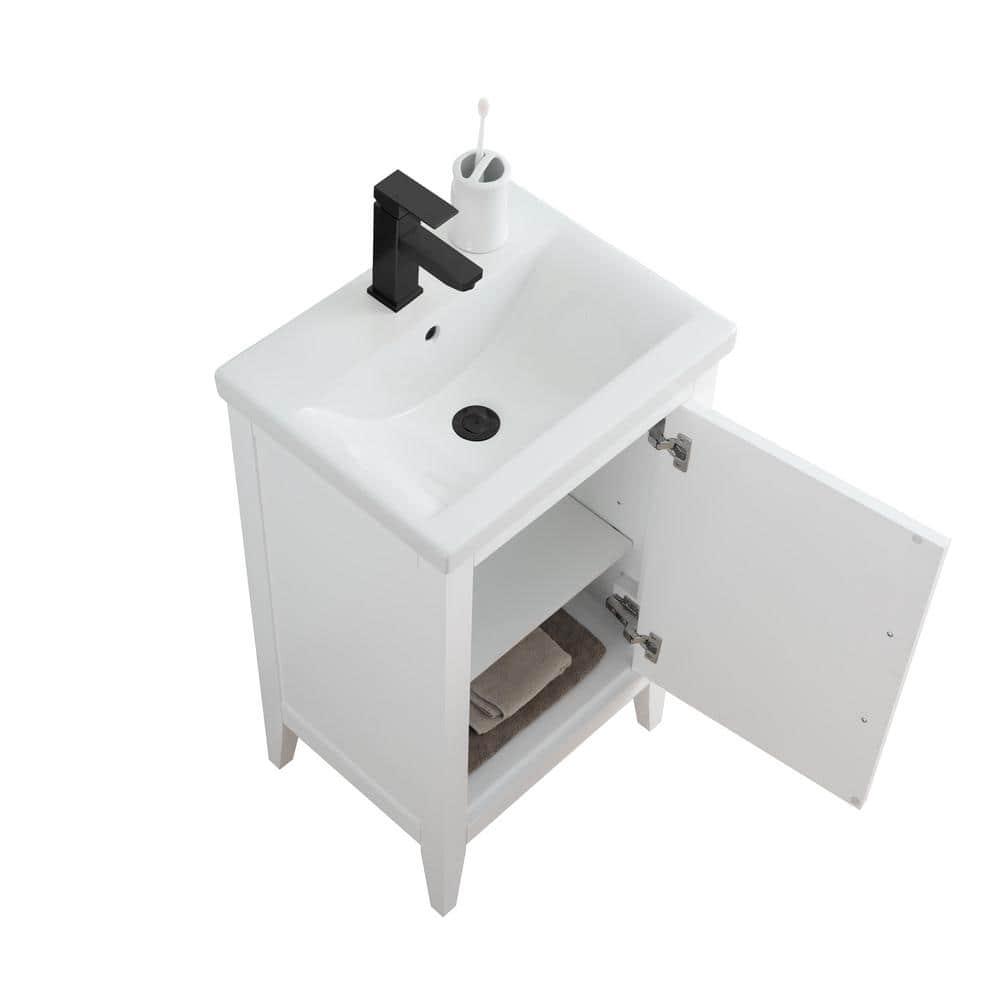 20'' Single Bathroom Vanity with Ceramic Top