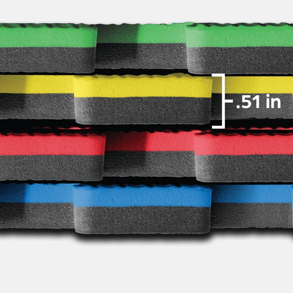Norsk 24-in W x 24-in L x 0.47-in T Interlocking Foam Gym Floor Tile ( 16-sq ft ) 4 -Pack