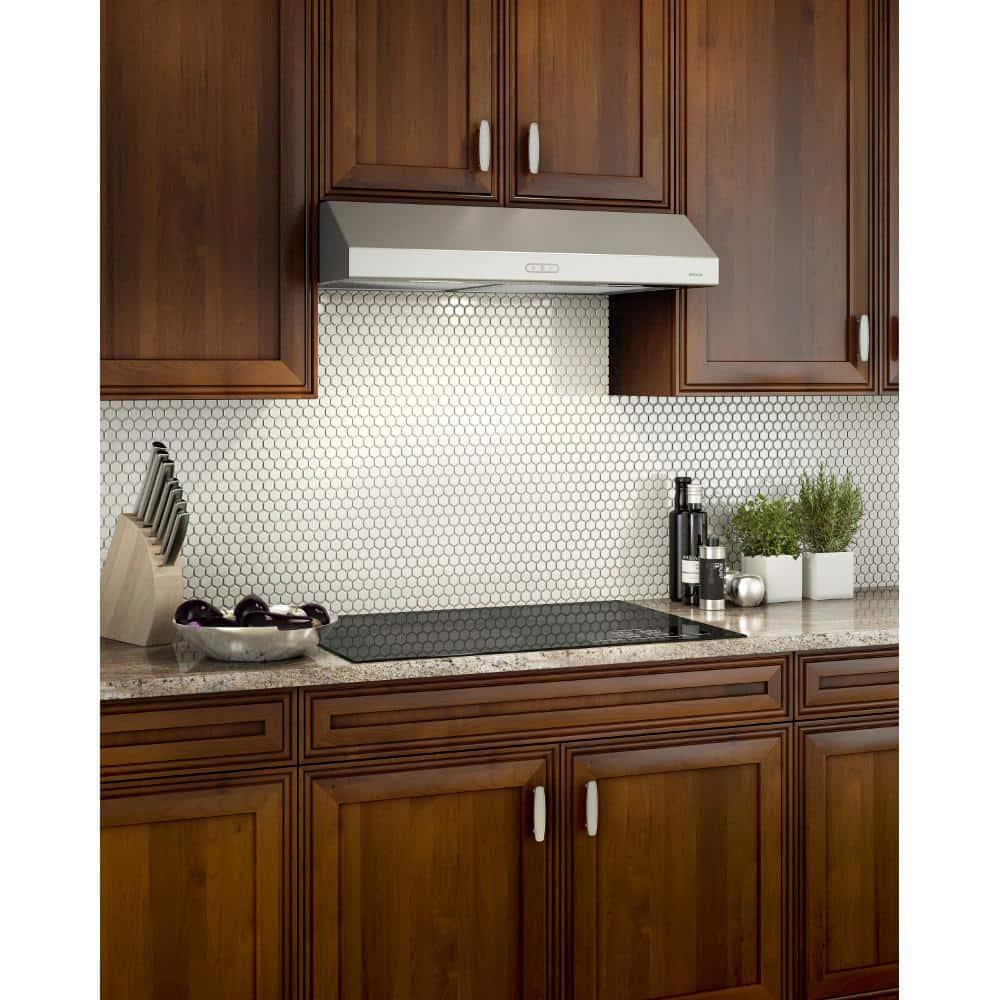 Broan NuTone Broan NuTone 36" Steel 375 CFM Convertible Under Cabinet Range Hood with Mesh Filter BCDF136SS