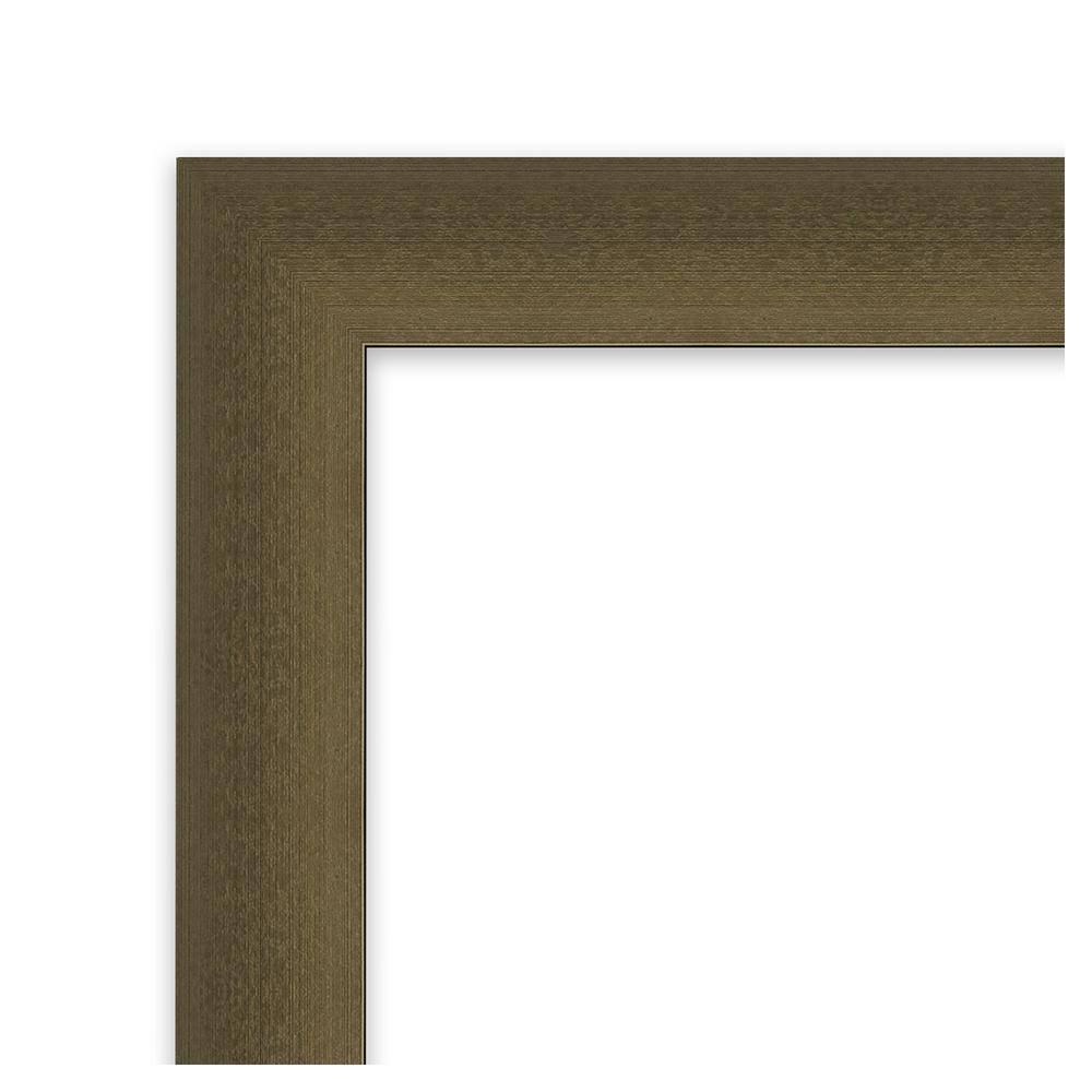 Amanti Art Blaine Light Bronze Narrow Picture Frame Opening Size 18x22 in.