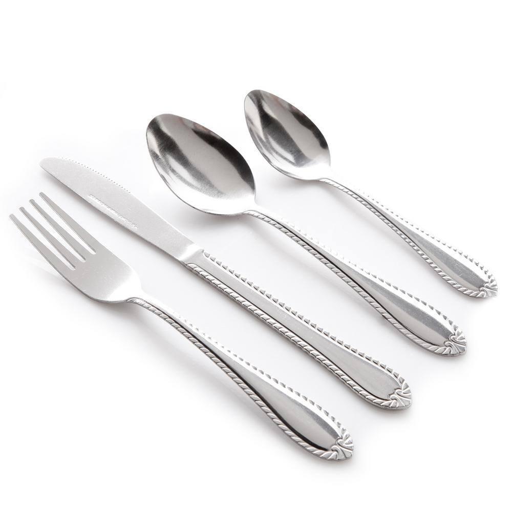 Gibson Home Wilmington 24 Piece Flatware Set, Service for 6