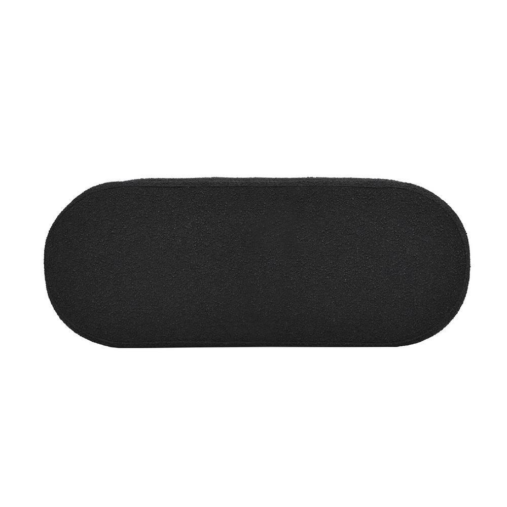 Everly Quinn Boucle Upholstered Storage Bench