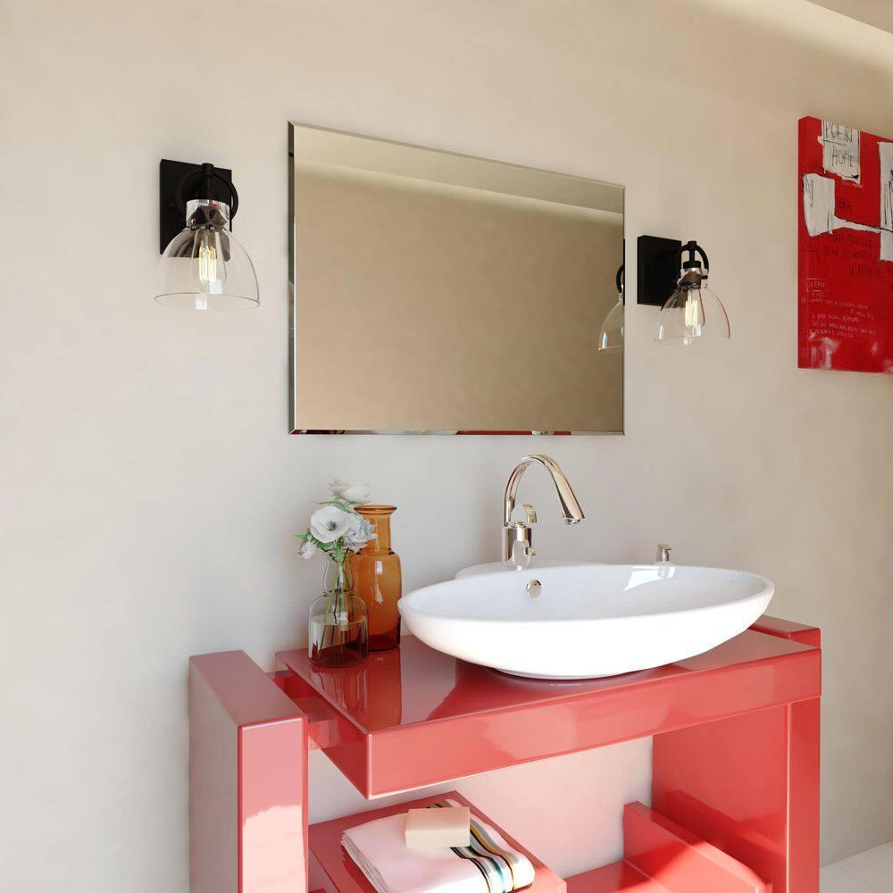 Vaxcel Ogden 1 - Light Vanity in  Matte Black