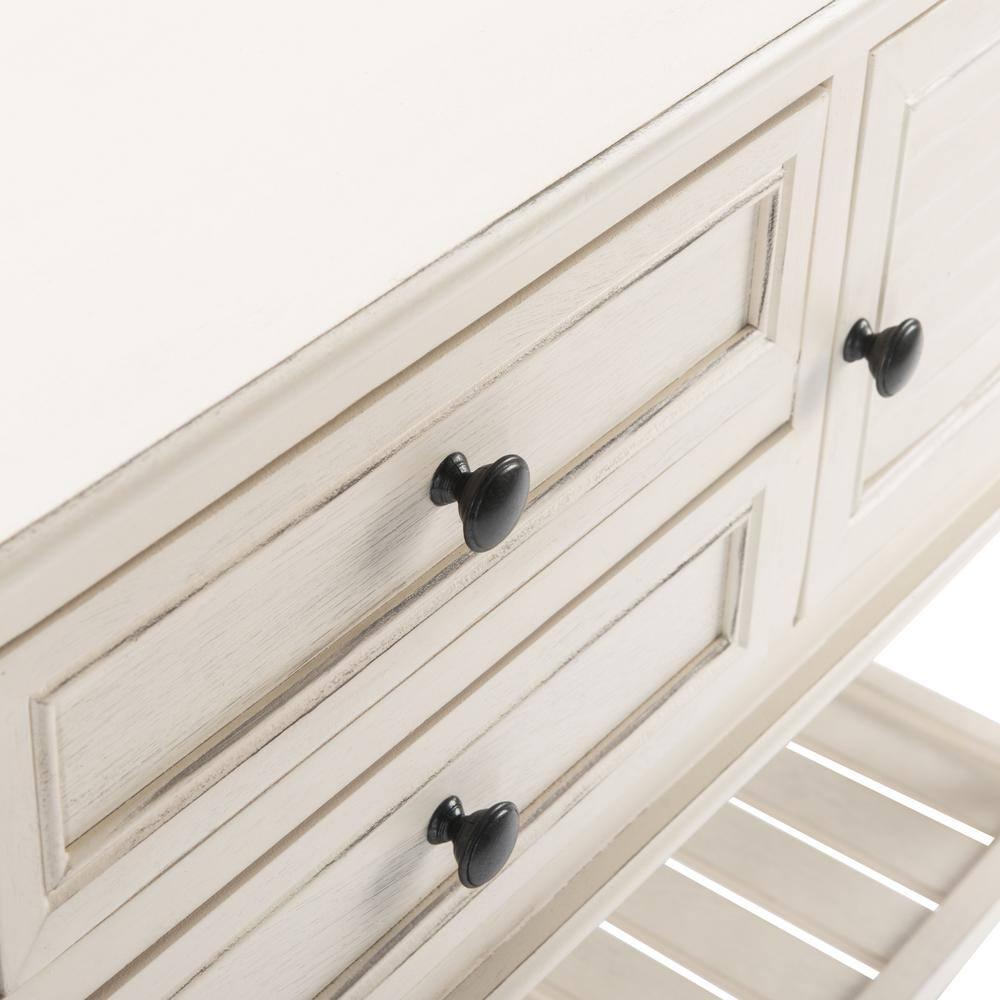 Tate 2 Drawer 2 Door Console Table - CNS5722A - Off-White - Safavieh