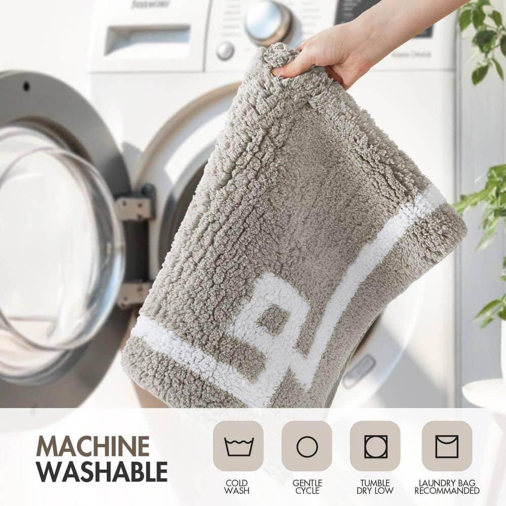 Madison Park 100% Cotton Tufted Bath Rug with Non-Slip Backing
