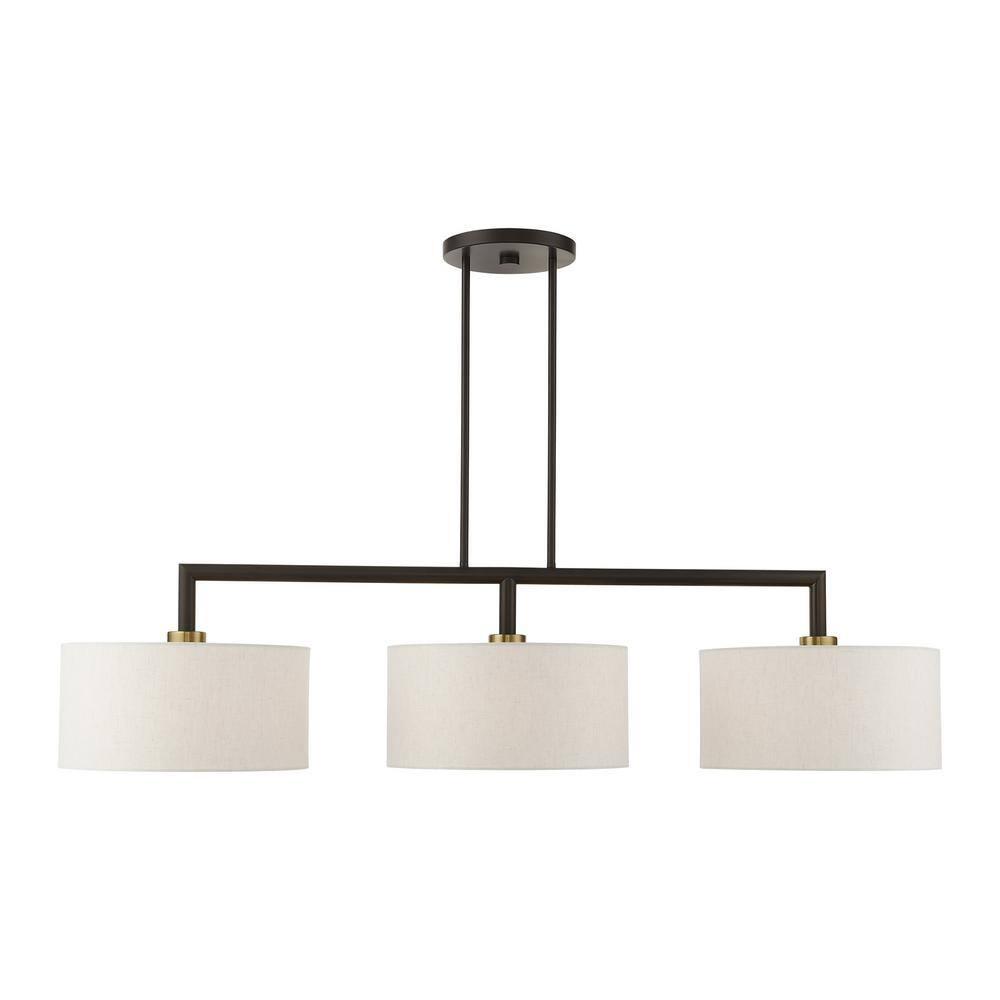 Livex Lighting Meridian 3 - Light Chandelier in  English Bronze
