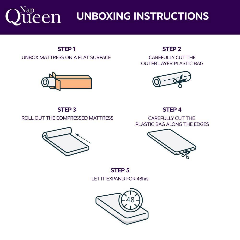 Nap Queen 1.5'' Ventilated Memory Foam Mattress Topper