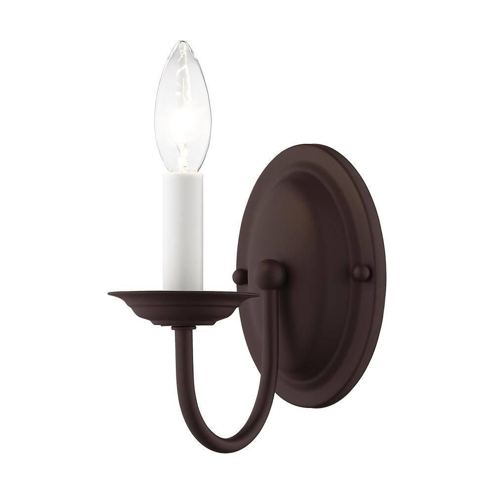 Livex Lighting Home Basics 1 - Light Wall Light in  Bronze