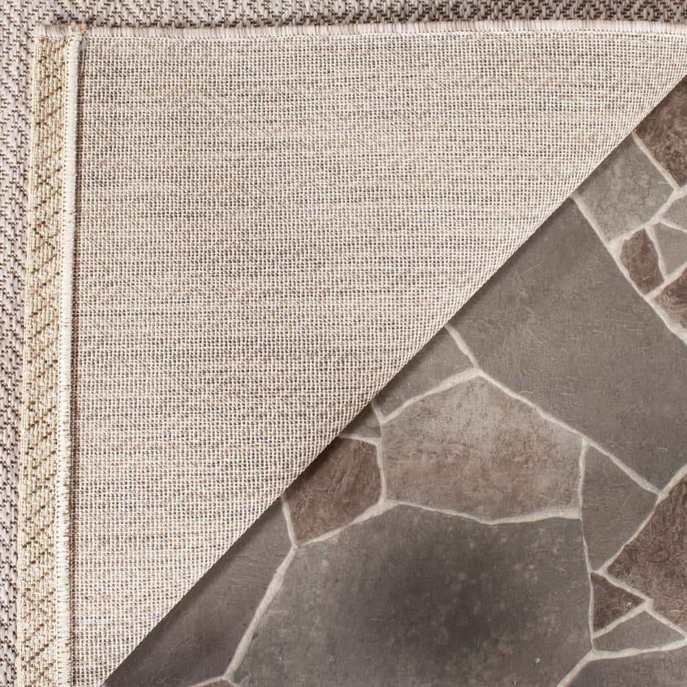 Courtyard CY8520 Power Loomed Indoor and Outdoor Area Rug - Beige/Beige - 5'3"x7'7" - Safavieh
