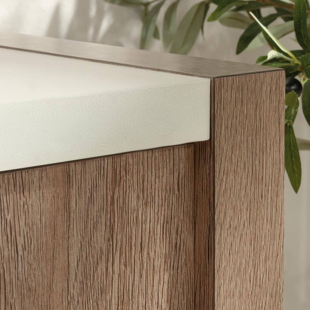 Inbox Zero Eraclio 65.984'' Wide 2 - Shelf Credenza with Cable Management