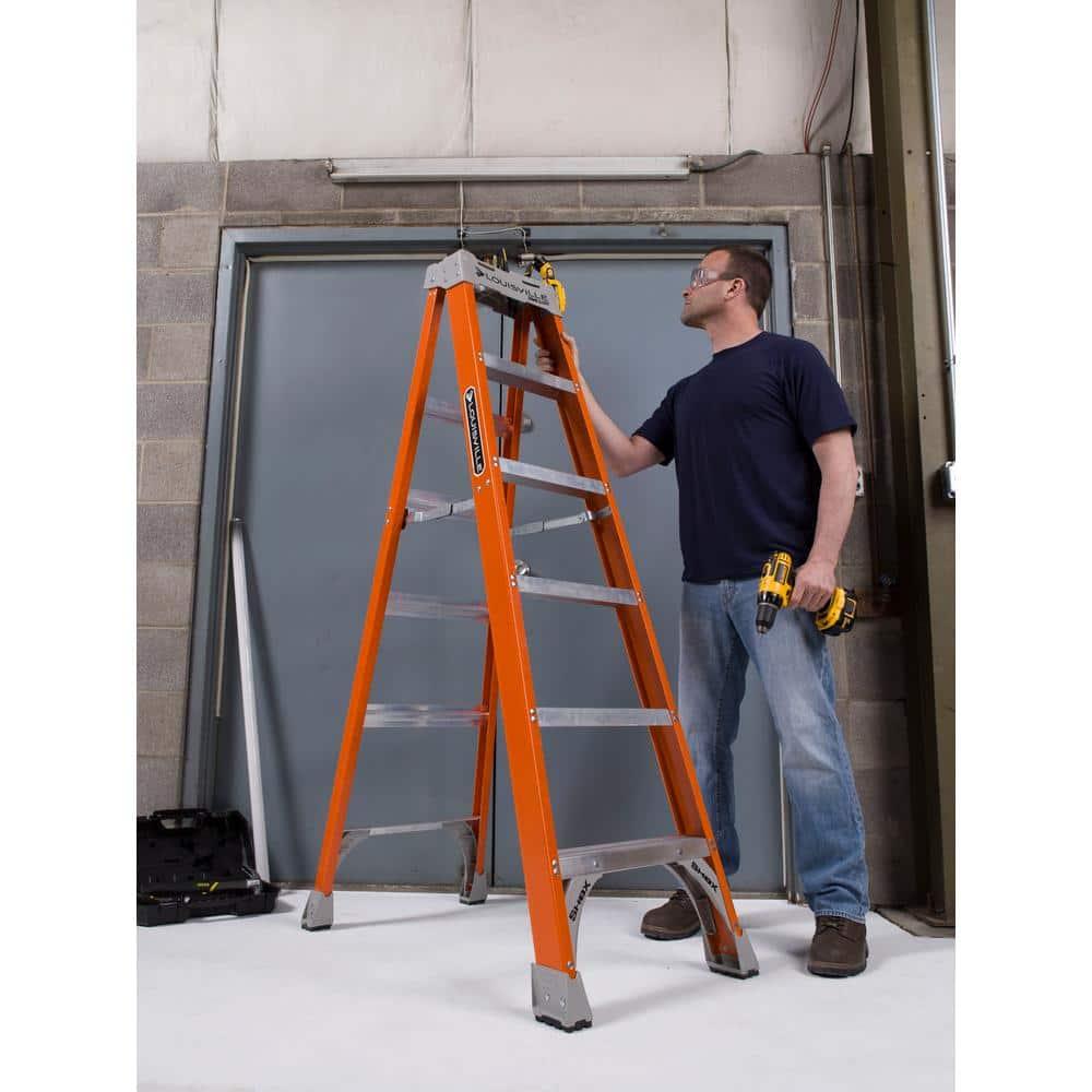 Louisville Ladder 4 ft. Fiberglass Step Ladder, 300 lbs. Load Capacity Type IA Duty Rating