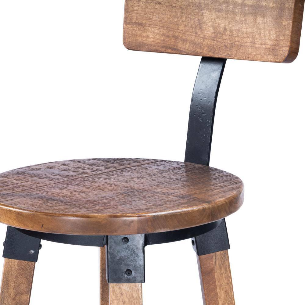 Butler Specialty Masterson Mango Wood & Metal Bar Stool In Beige