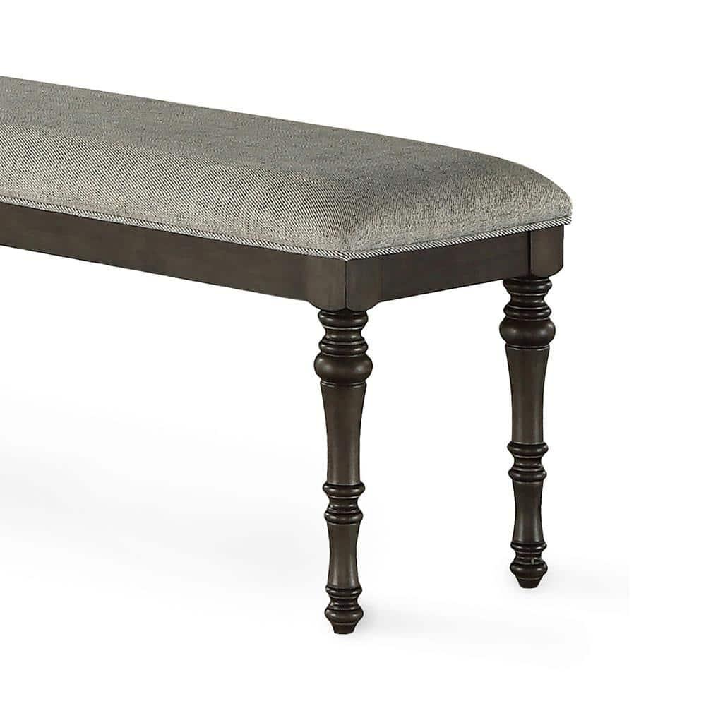 19" Linnett Bench Gray - Steve Silver Co.