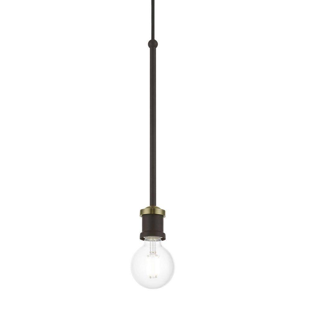 Livex Lighting Lansdale 1 - Light Pendant in  Bronze/Antique Brass