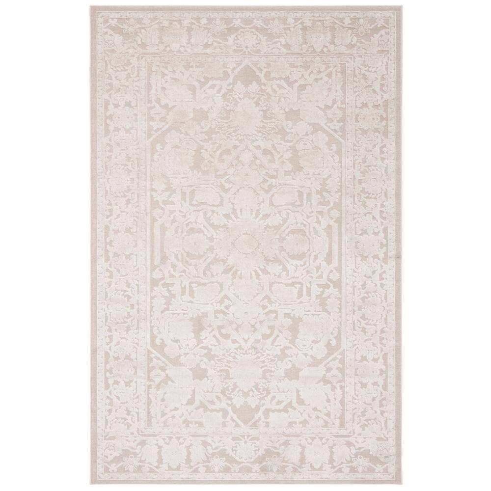 Reflection RFT665 Power Loomed Area Rug - Creme/Ivory - 4'x6' - Safavieh.