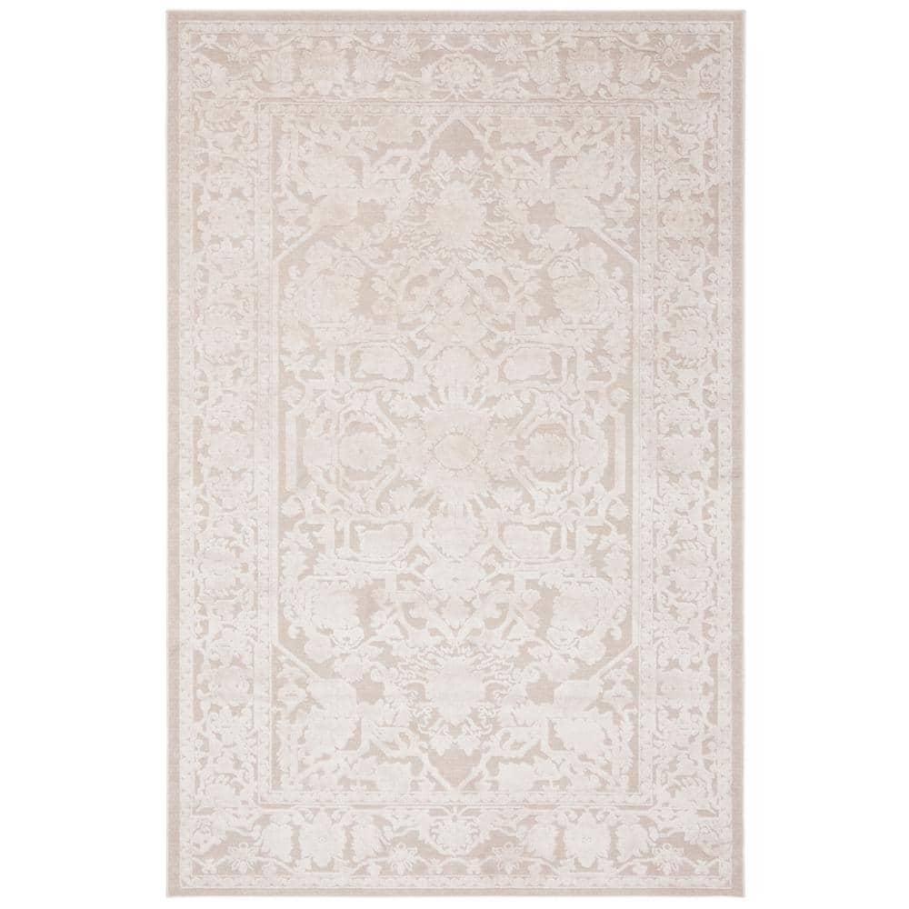 Reflection RFT665 Power Loomed Indoor Area Rug - 6'x9' - Creme/Ivory - Safavieh