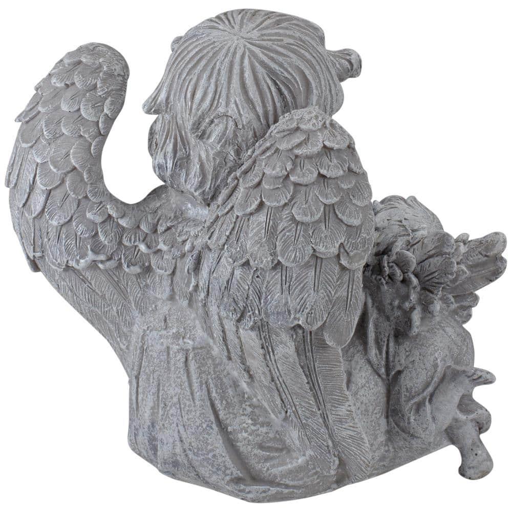 Northlight 8.25" Reading Angels with Book Outdoor Garden Statue