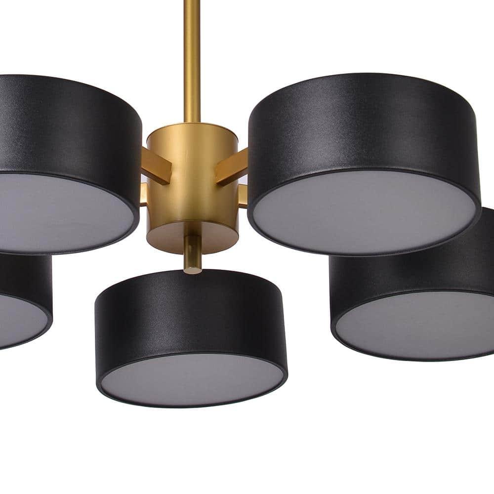 Bethel International LED Flush Mount Gold Metal