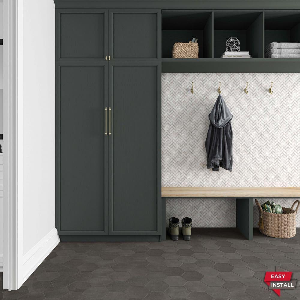 Minute Mosaix Natural Stone Herringbone Mosaic Sheet Floor &Wall Tile