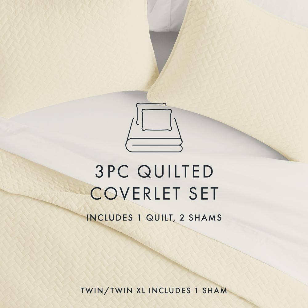 Becky Cameron Antora Microfiber Modern & Contemporary Coverlet / Bedspread Quilt Set